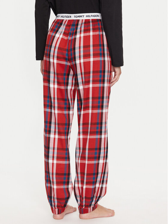 Tommy Hilfiger Tommy Hilfiger Pidžaamapüksid UW0UW05634 Punane Regular Fit