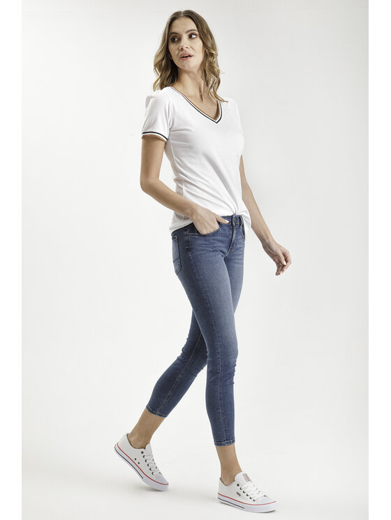 Cross Jeans Cross Jeans Jeansy P 439-015 Niebieski Super Skinny Fit