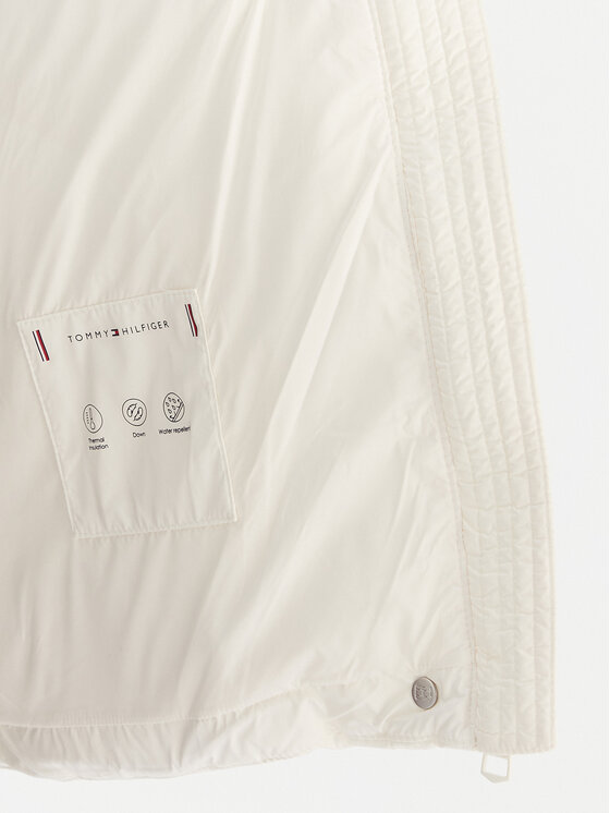 Tommy Hilfiger Tommy Hilfiger Пухено яке WW0WW45739 Екрю Regular Fit