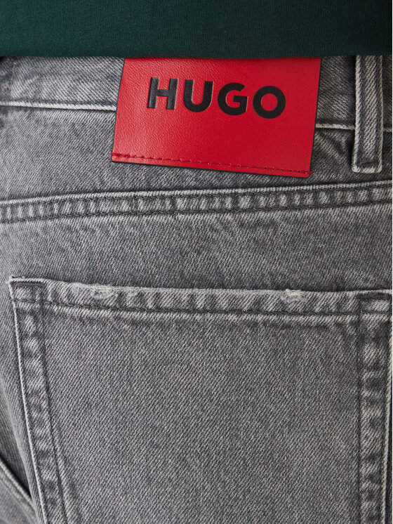 HUGO HUGO Džinsiniai šortai 50560391 Pilka Tapered Fit