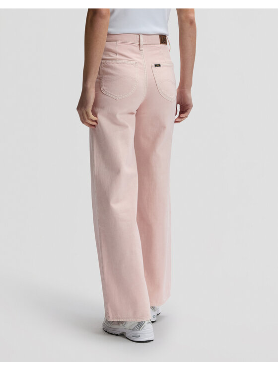 Lee Lee Jeansy STELLA Różowy Wide Leg