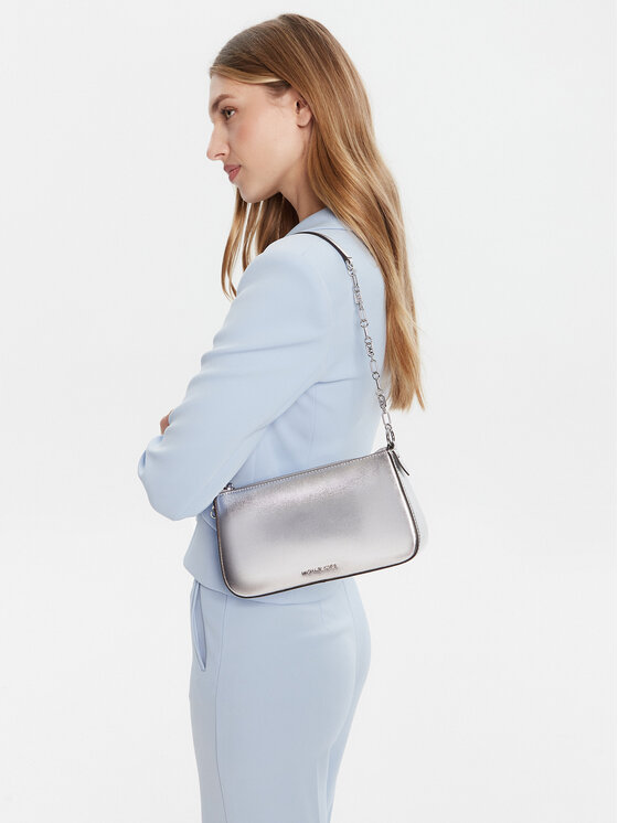 MICHAEL Michael Kors MICHAEL Michael Kors Ročna torba 32S4S8EW6M Srebrna