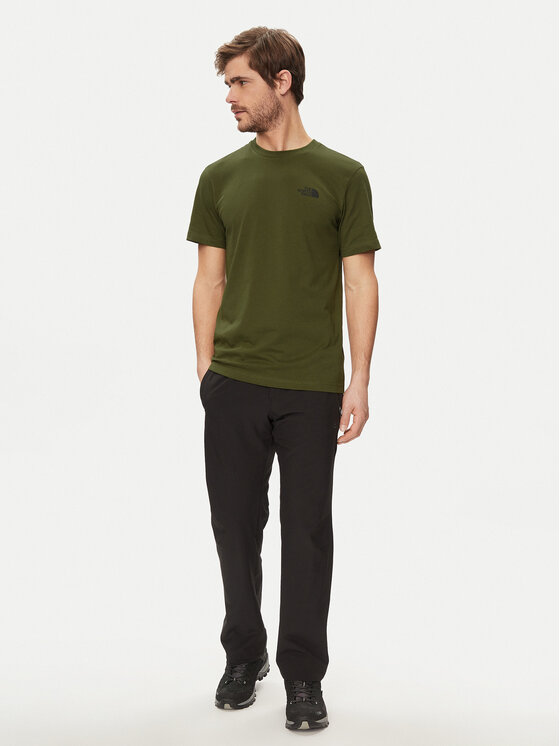 The North Face The North Face Tricou Simple Dome NF0A87NG Verde Regular Fit