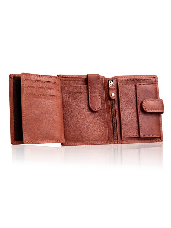 Mustang Mustang Portfel DENIMO HIGH WALLET Brązowy