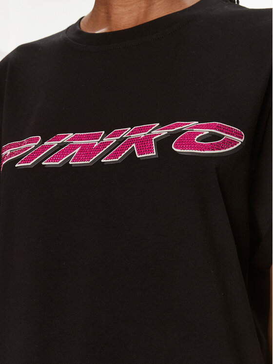 PINKO Pinko T-Shirt 103138 A1P7 Czarny Relaxed Fit