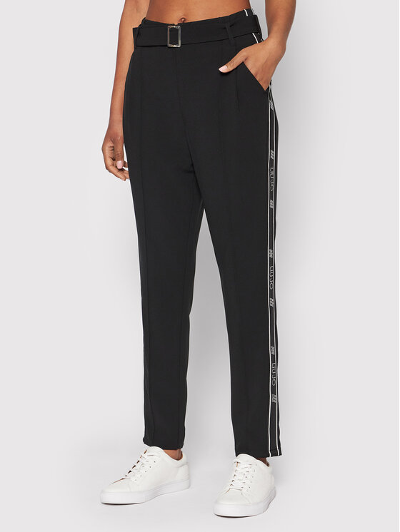 Liu Jo Liu Jo Medžiaginės kelnės TA2213 T8423 Juoda Regular Fit