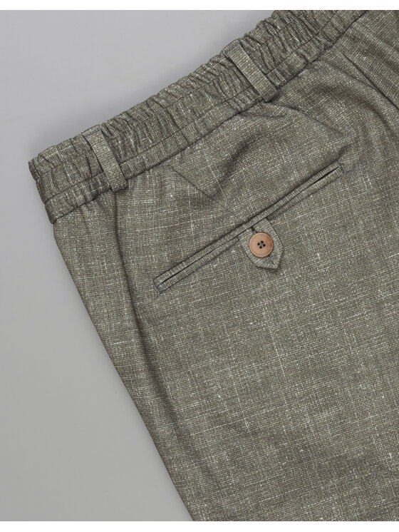 Borgio Borgio Spodnie garniturowe lumarzo_zielony Zielony Slim Fit
