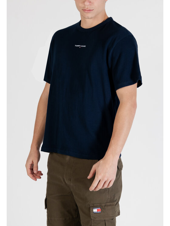 Tommy Jeans Tommy Jeans T-shirt DM0DM21110 Blu Casual Fit