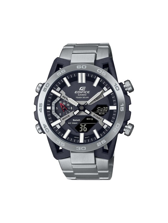 Casio Casio Zegarek ECB-2000D-1AEF Srebrny