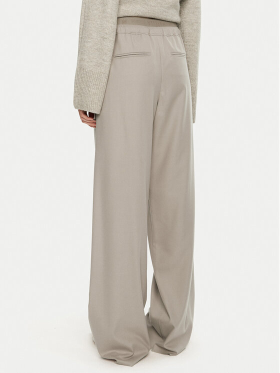 Marella Marella Riidest püksid Afona 2423136015 Beež Wide Leg