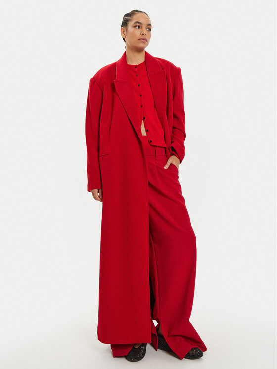 Herskind Herskind Wollmantel Drew 5381158 Rot Regular Fit