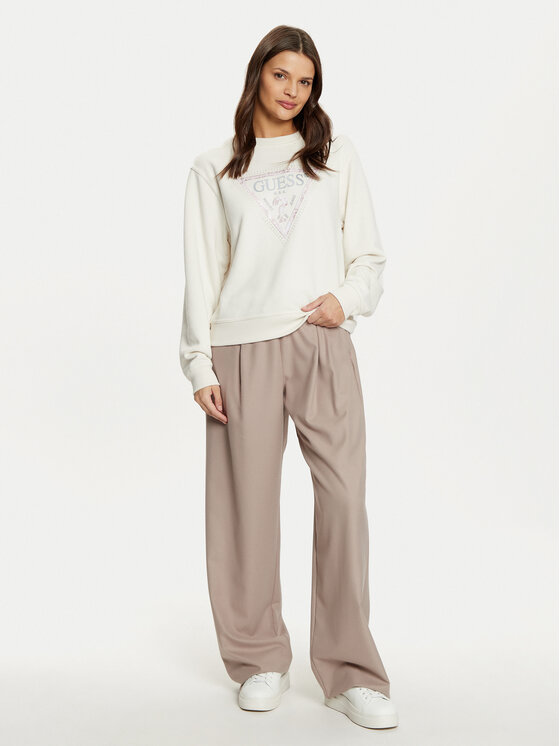 Guess Guess Felpa W5RQ09 K8802 Écru Regular Fit