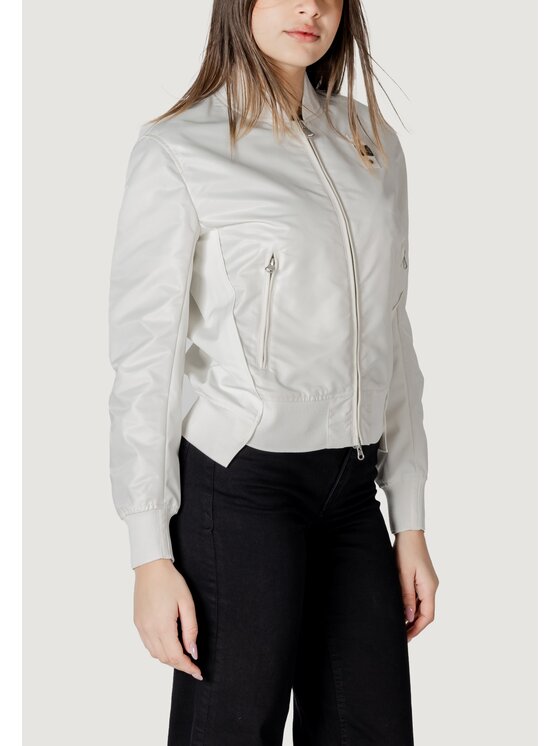 Blauer Blauer Giacca di pelle LAURIE Bianco Slim Fit