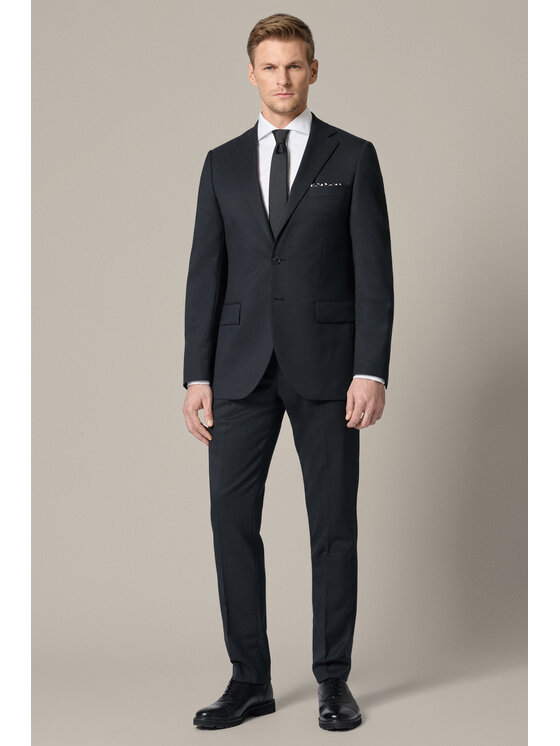 Lancerto Lancerto Garnitur Montoro GA073126000018 Szary Slim Fit