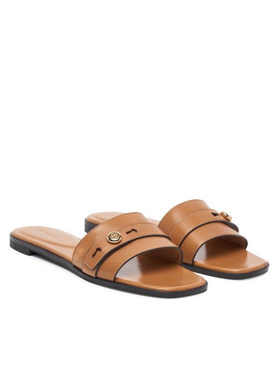 Tory Burch Tory Burch Šľapky Romy Slide 183305 Hnedá
