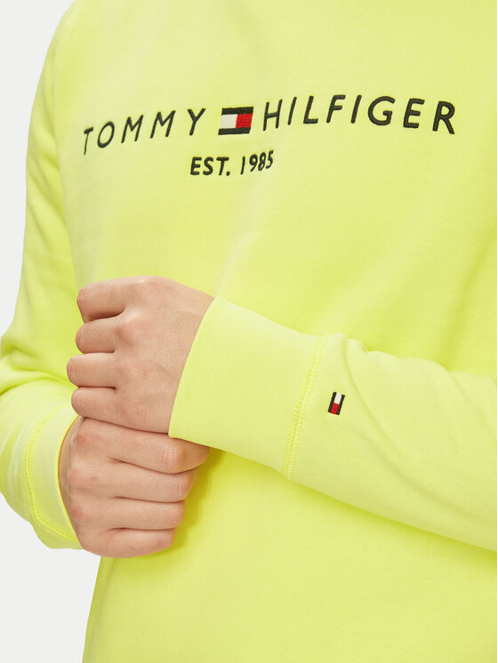 Felpa giallo fluo tommy hilfiger store