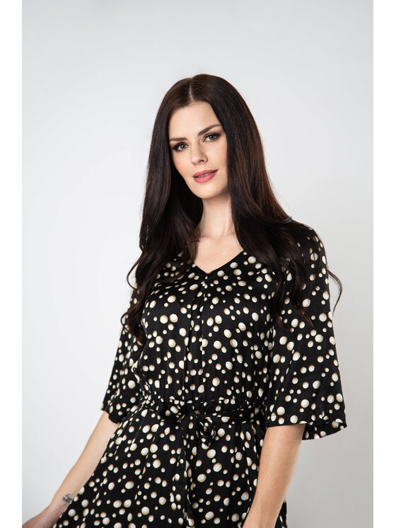 QUIOSQUE QUIOSQUE Sukienka codzienna KELLY DRESS Czarny Regular Fit