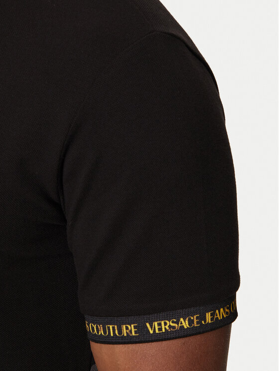 Versace Jeans Couture Versace Jeans Couture Polo 76GAGT00 Crna Regular Fit