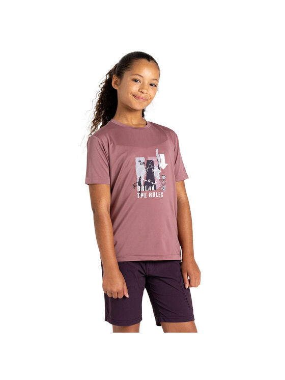 Dare2B Dare2B T-Shirt Break The Rules Amuse II Fioletowy Short Fit