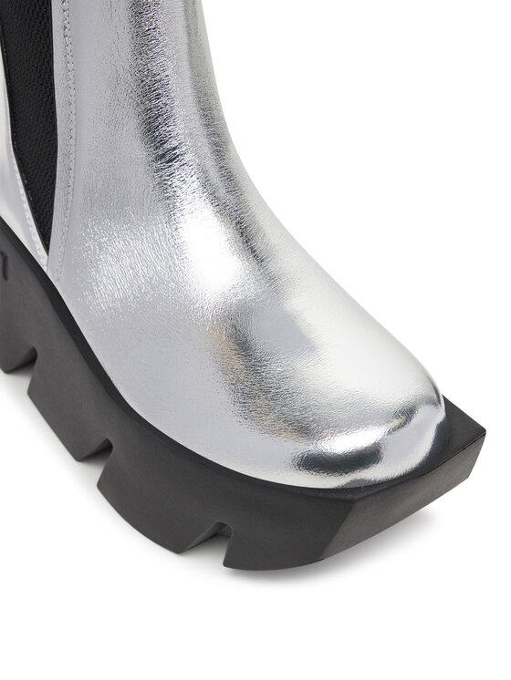 United Nude United Nude Škornji Bull Chelsea 1096014116 Srebrna