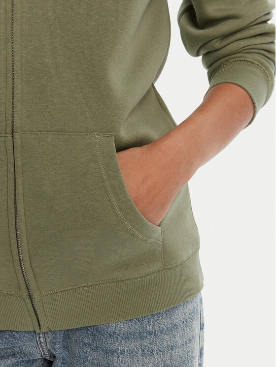 Roxy Roxy Μπλούζα Surf Stoked Zipped Brushed ERJFT05022 Πράσινο Regular Fit