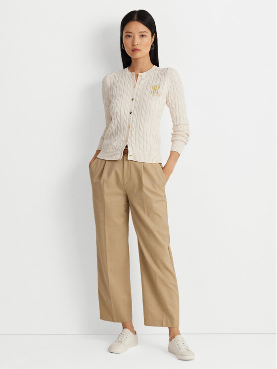 LAUREN RALPH LAUREN Lauren Ralph Lauren Kardigán 200932225001 Ekru Slim Fit
