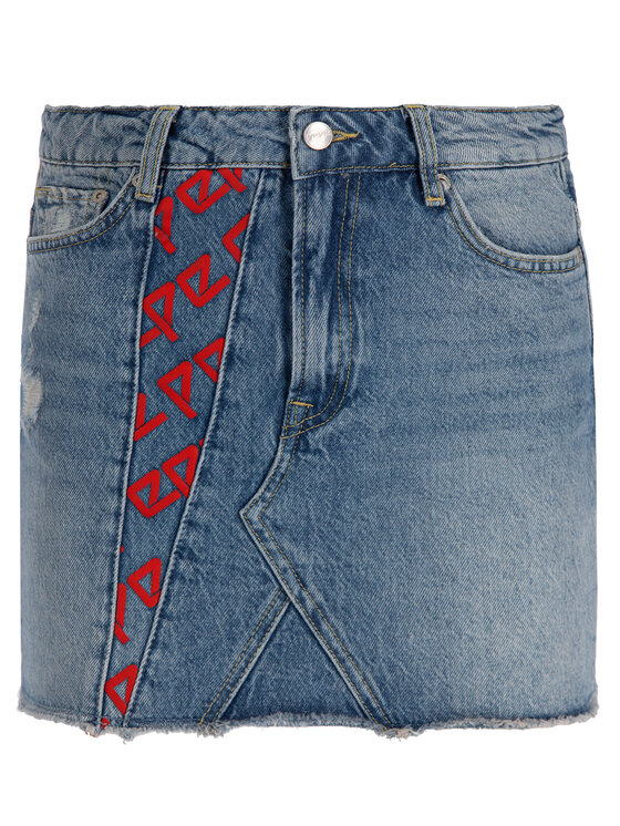 Pepe Jeans Pepe Jeans Spódnica jeansowa PL900819 Granatowy Regular Fit