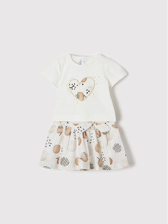 Completo T-shirt e gonna 1942 Bianco Regular Fit