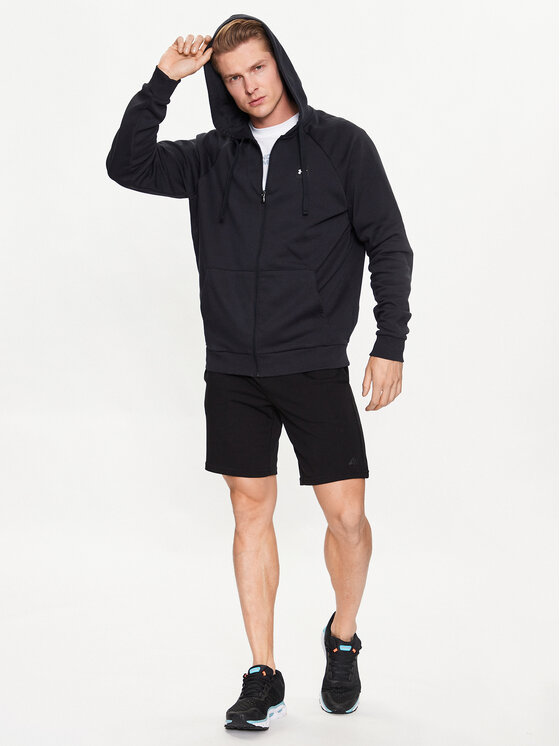 Under Armour Under Armour Bluza Under Armour Rival Fleece FZ Hoodie Czarny Regular Fit