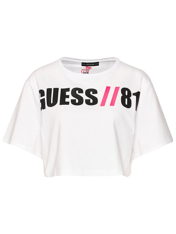 Guess Guess Tričko Clarissa W0YI91 K8FQ0 Biela Regular Fit