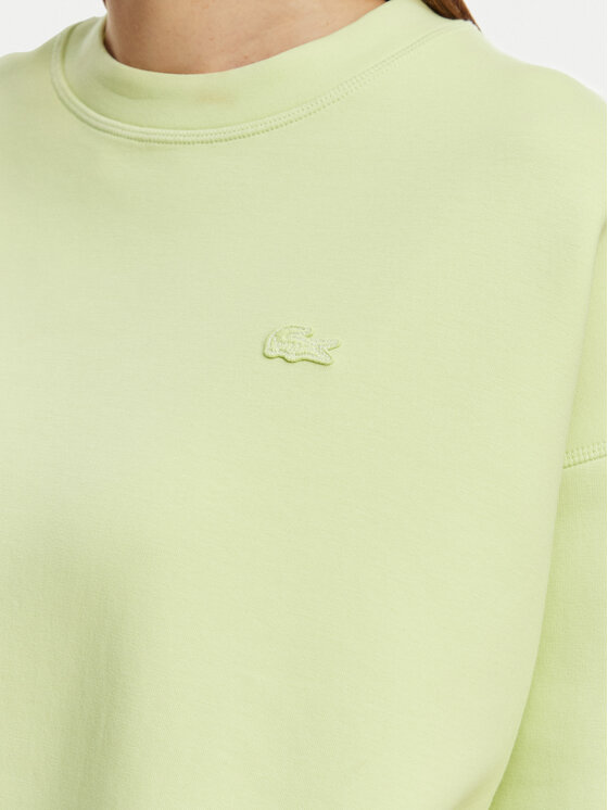 Lacoste Lacoste Džemperis SF0046 Šviesiai žalia Oversize