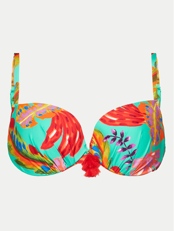 Selmark Selmark Góra od bikini BJ618 Turkusowy