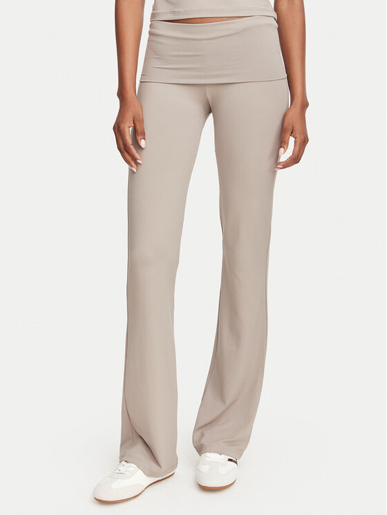 Guess Guess Legíny V6YB24 K4713 Tmavo béžová Flare Fit