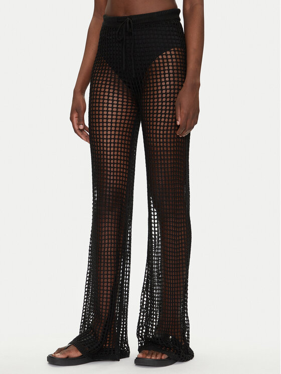 Guess Guess Palazzohose E5GB02 Z3N30 Schwarz Palazzo Fit