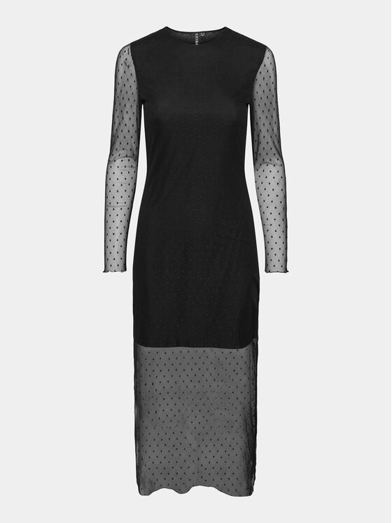 Pieces Pieces Sukienka koktajlowa 17146719 Czarny Regular Fit