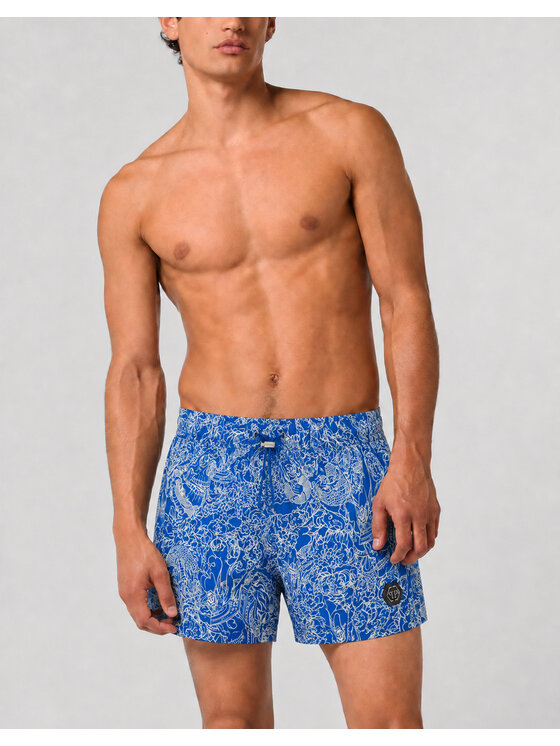 PHILIPP PLEIN PHILIPP PLEIN Kąpielówki 30467 Niebieski jasny