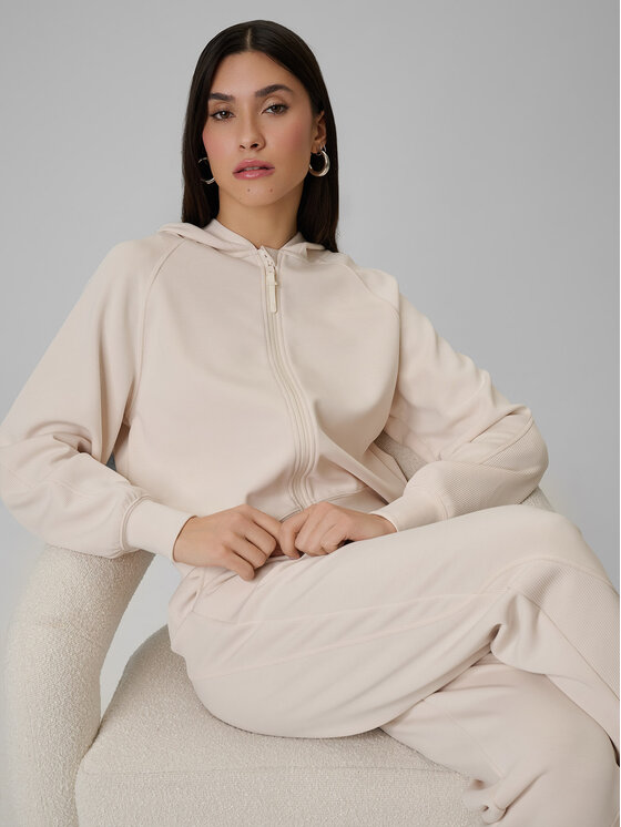 4F 4F Bluza SPORTS CLUB Kremowy Regular Fit