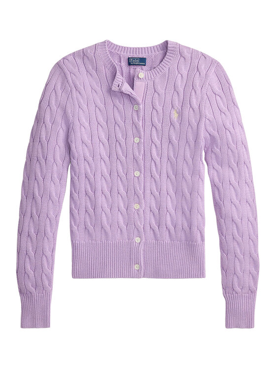 Polo Ralph Lauren Polo Ralph Lauren Kardigan 211971868506 Fioletowy Slim Fit