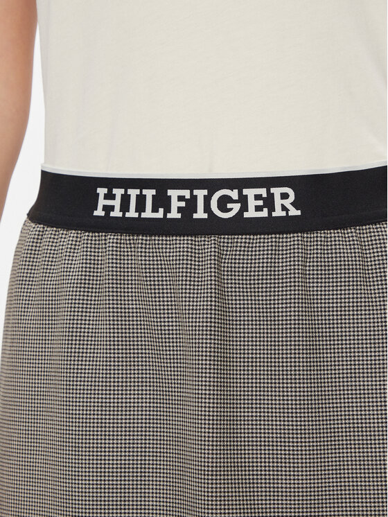 Tommy Hilfiger Tommy Hilfiger Fustă mini WW0WW40515 Gri Regular Fit