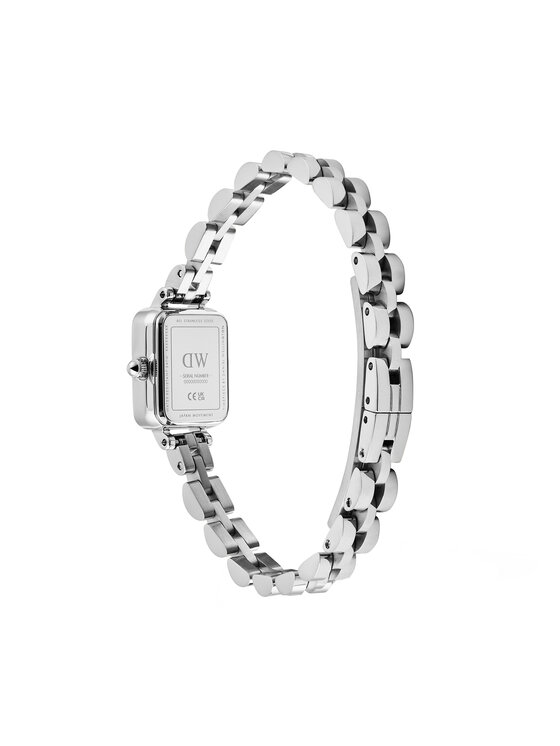 Daniel Wellington Daniel Wellington Zegarek Quadro Mini Reflection DW00100846 Srebrny