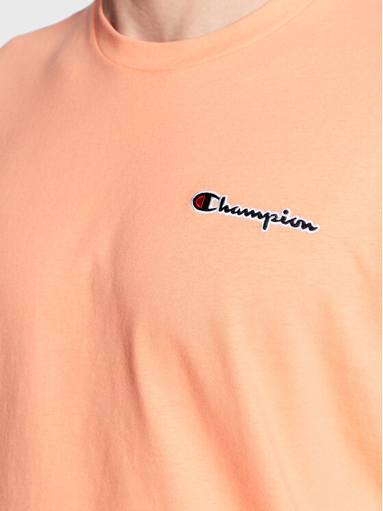 Champion Champion Tricou Small Script Logo Embroidery 218006 Portocaliu Regular Fit