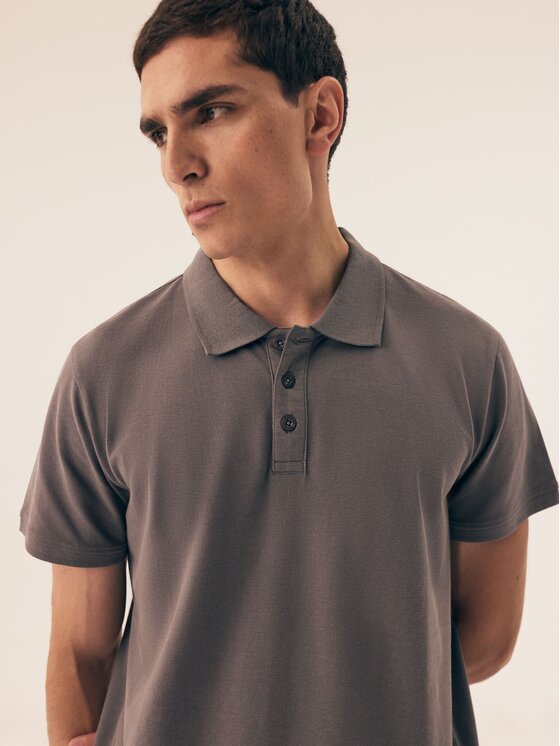 Henderson Henderson Polo 43025 Brązowy Regular Fit