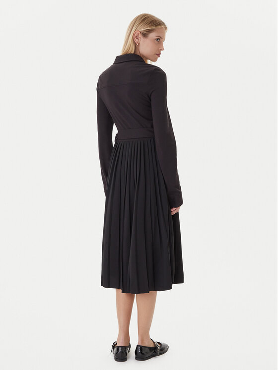 Tommy Hilfiger Tommy Hilfiger Сукня-сорочка WW0WW48398 Чорний Regular Fit