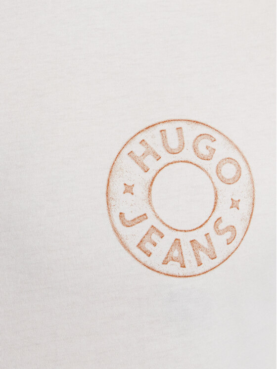 HUGO HUGO Футболка Nemodo 50572303 Кремовий Regular Fit