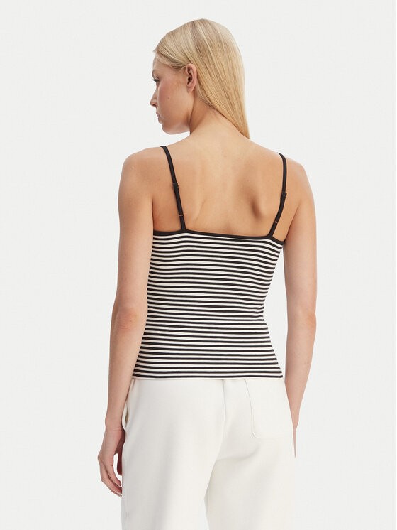 Tommy Jeans Tommy Jeans Top Essential DW0DW20675 Crna Slim Fit