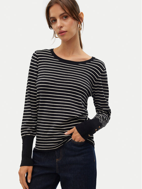 Vero Moda Vero Moda Sweter Dory 10309308 Czarny Regular Fit