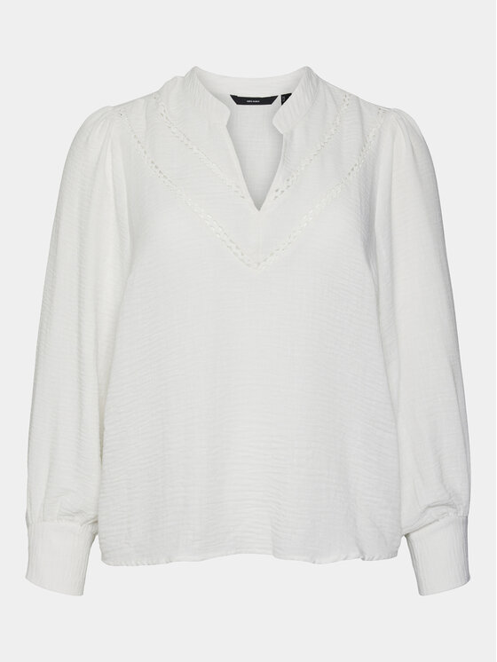 Vero Moda Curve Vero Moda Curve Halenka Chris 10301893 Bílá Regular Fit