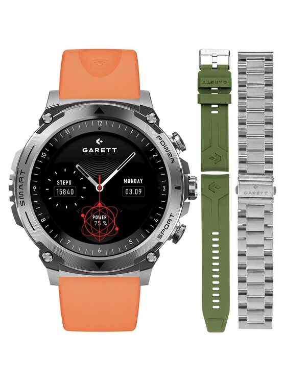 Garett Garett Zegarek 5904238486863-PAY-ORANGE Pomarańczowy