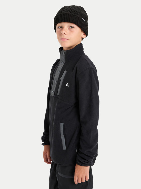 Quiksilver Quiksilver Флісовий реглан No Destination Hz EQBPF03018 Чорний Regular Fit