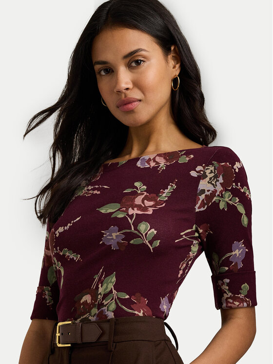 LAUREN RALPH LAUREN LAUREN RALPH LAUREN Majica 200951317001 Tamnocrvena Slim Fit